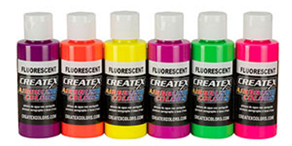 Createx Iridescent 8 Airbrush Paint Colors Set 2 oz Bottles