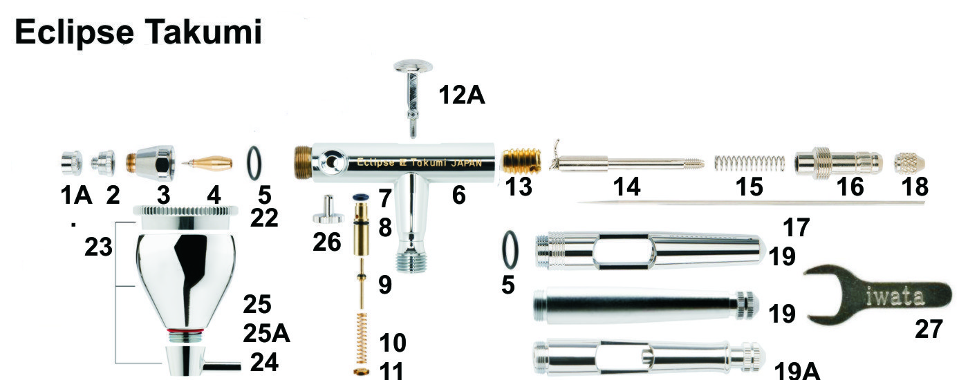 Iwata Airbrush Needle Chucking Guide w Lever Part I7151